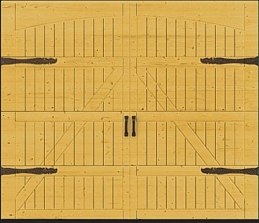 Hormann LTH timber style 405 with optional fittings